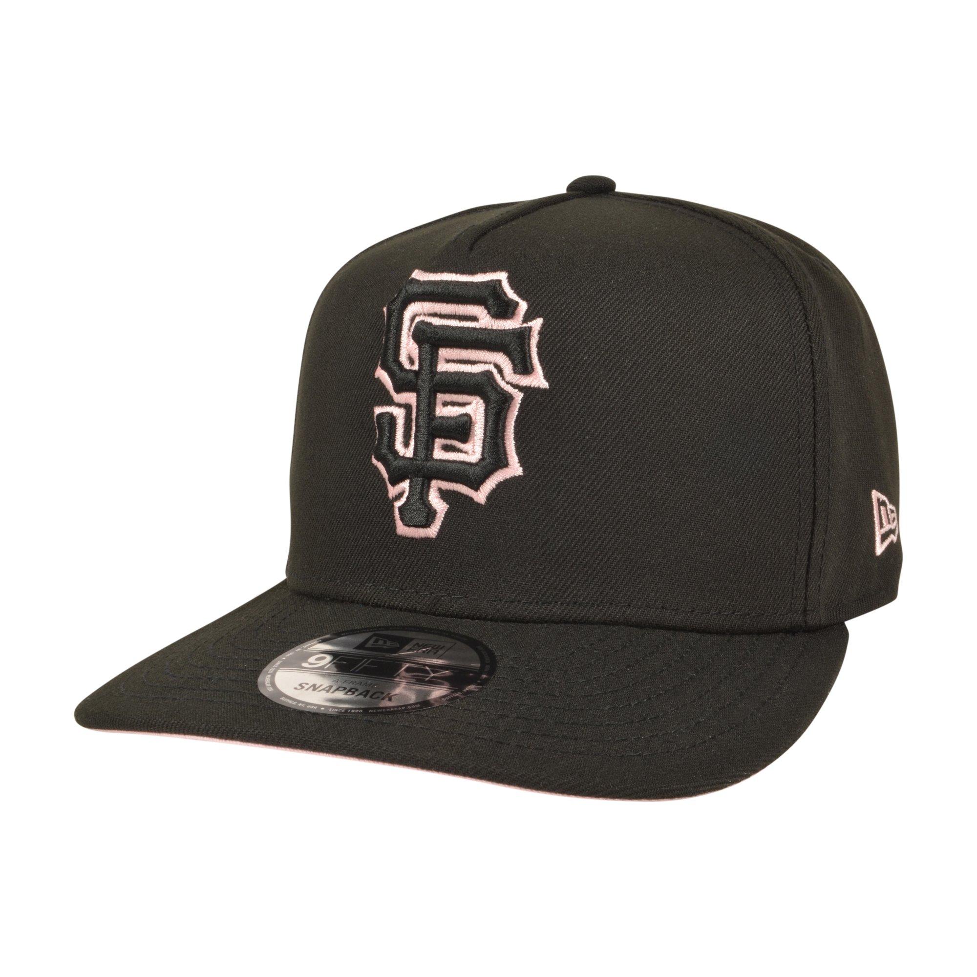 New Era San Francisco Giants 9FIFTY A-Frame Outline Snapback Hat - Black/Pink - BLACK/PINK